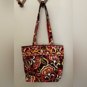 New Vera Bradley Brown Shoulder Purse Tote Bag